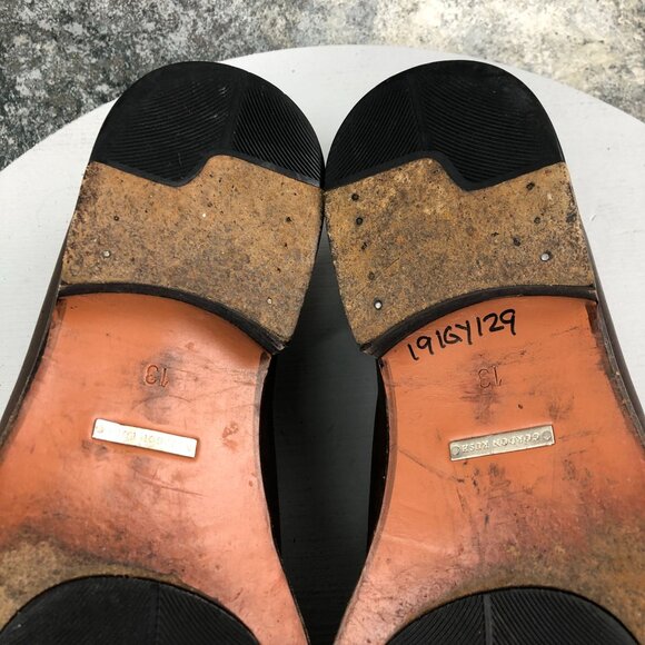 Gordon Rush Men's Size 13 Brown Leather Casual Slip On Loafers Shoes - Picture 10 of 13